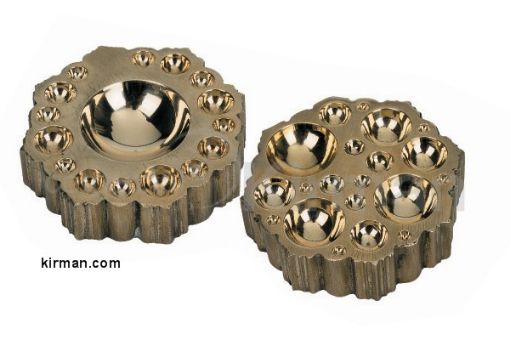 Imagen de Bloque de embutir de latón con base redonda de 80 mm de Ø