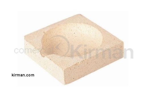 Imagen de Cazoleta refractaria cuadrada de 70 x 70 mm Ref: 030017