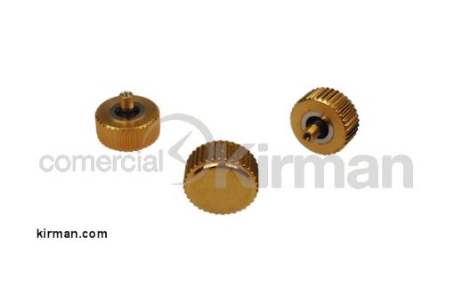 Imagen de Corona con doble junta sumergible con cuello dorada R90 Ø 5.00 y T 200 mm