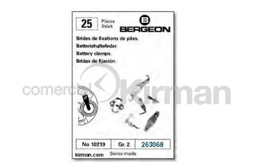 Imagen de Surtido Bergeon de 25 bridas para fijación de pilas - 10219