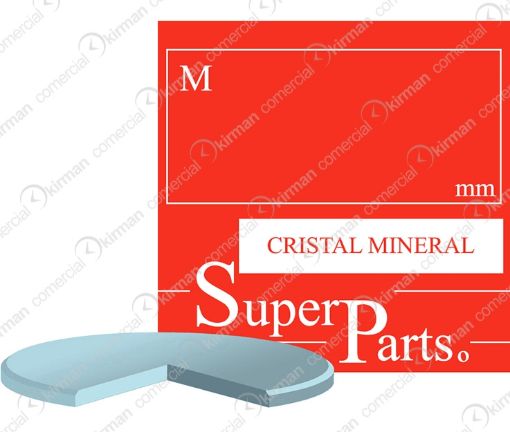 Imagen de Cristal mineral plano de grosor 3.50 mm de 50.0 mm Ref: 223-350-500