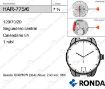 Imagen de Movimiento de pulsera de cuarzo Ronda 775 con calendario a las 6h