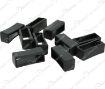 Imagen de Trabilla negra para correas de PVC de 24 mm.