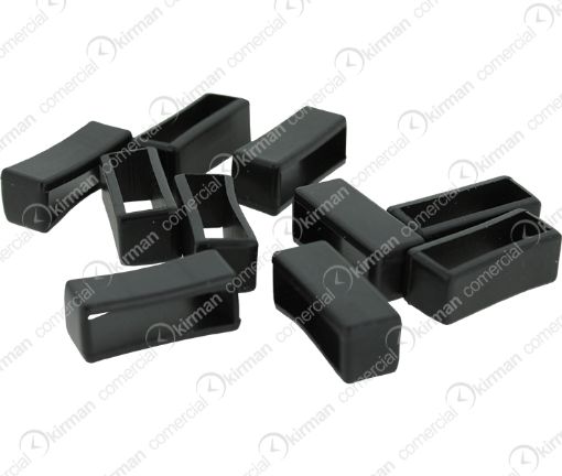 Imagen de Trabilla negra para correas de PVC de 24 mm.