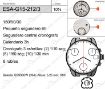 Imagen de Movimiento de pulsera ETA G15-212 con calendario a las 3h