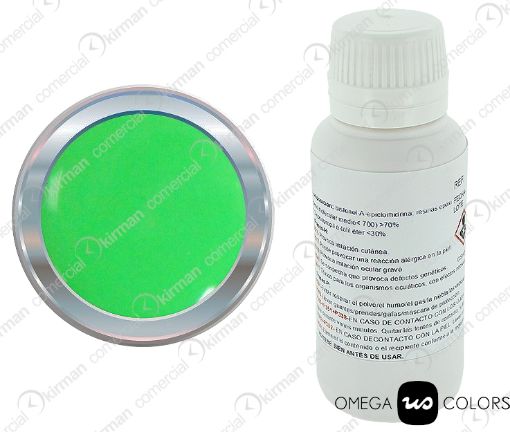 Imagen de Esmalte al frío base verde fluorescente Bote de 100 grs Ref: 037026