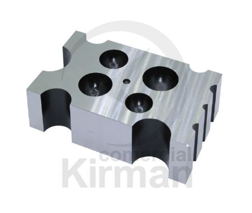 Imagen de Embutidora rectangular con canales en acero
