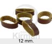 Imagen de Trabilla marrón para correas de piel de 12 mm