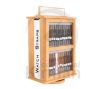 Imagen de Mueble expositor de madera para 240 correas