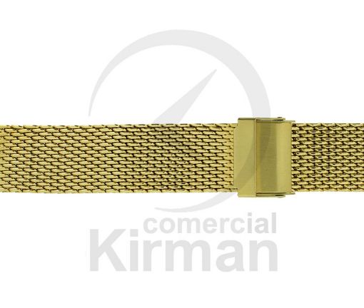 Imagen de Armi Standard dorado de malla con terminal recto de 16/14 mm y longitud de 180 mm Ref: A-239/16