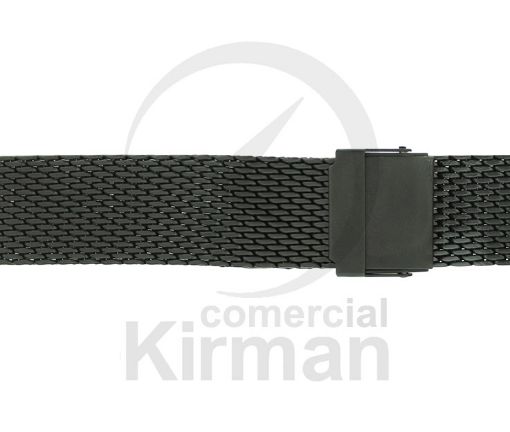 Imagen de Armi Standard negro de malla con terminal recto de 20/18 mm y longitud de 180 mm Ref: A-240/20