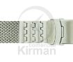 Imagen de Armi Premium de acero de malla milanesa con terminal recto de 22 mm, longitud de 210 mm y cierre de seguridad Ref: A-243/22