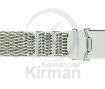 Imagen de Armi Premium de acero de malla milanesa de 22 mm, longitud de 190 mm y cierre de seguridad Ref: A-244/22
