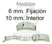 Imagen de Cierre de seguridad de acero fijación 6 mm. cierre 10 mm
