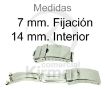 Imagen de Cierre de seguridad de acero fijación 7 mm. cierre 14 mm