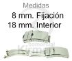 Imagen de Cierre de seguridad de acero fijación 8 mm. cierre 18 mm