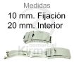 Imagen de Cierre de seguridad de acero fijación 10 mm. cierre 20 mm