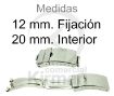 Imagen de Cierre de seguridad de acero fijación 12 mm. cierre 20 mm