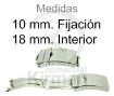 Imagen de Cierre de seguridad de acero fijación 10 mm. cierre 18 mm