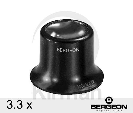 Imagen de Lupa clásica estándar Bergeon de baquelita nº 3 de 3.3x - 4422-3