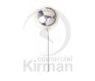 Imagen de Pendiente de bola con palillo Ø 7 mm. Plata 925