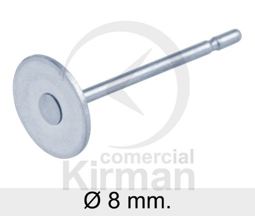 Imagen de Disco plano con palillo Ø 8 mm Plata 925
