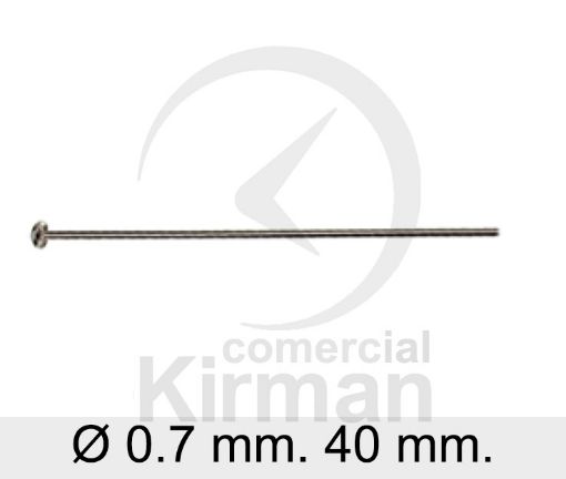 Imagen de Remacher con media bola 40 mm.  (Ø 0.7 mm.) Plata 925