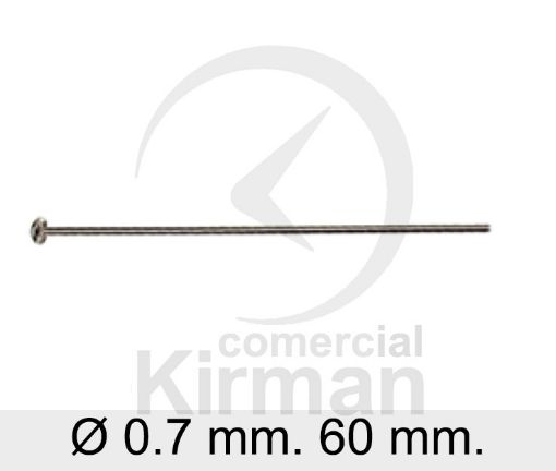 Imagen de Remaches con media bola 60 mm. (Ø 0.7 mm.) Plata 925