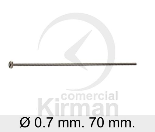 Imagen de Remaches con media bola 70 mm. (Ø 0.7 mm.) Plata 925