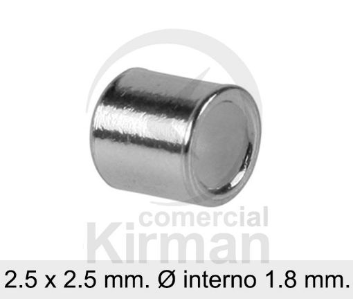 Imagen de Chafa 2.5 x 2.5 mm. (Ø 1.8 mm) Plata 925