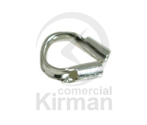 Imagen de Cubre hilos 4.0 x 3 mm. (Ø 0.5 mm.) Plata 925
