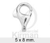 Imagen de Mosquetón lágrima 5 x 8 mm Plata 925