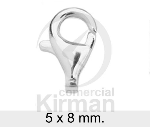 Imagen de Mosquetón lágrima 5 x 8 mm Plata 925