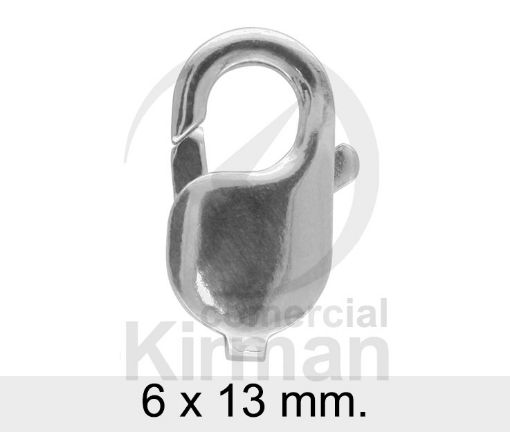 Imagen de Mosquetón plano 6 x 13 mm. Plata 925