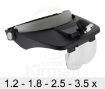 Imagen de Binocular de visera con luz giratoria y visera móvil de 1.2, 1.8, 2.5 y 3.5x