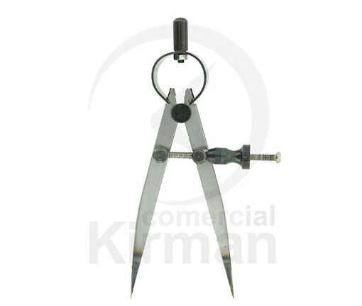 Imagen de Compás ajustable de acero con puntas rectas