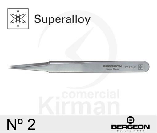 Imagen de Pinza Bergeon Superalloy nº 2 - 7028-2