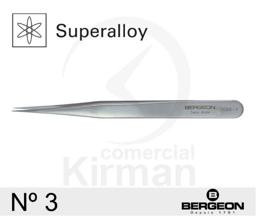 Imagen de Pinza Bergeon Superalloy nº 3 - 7028-3