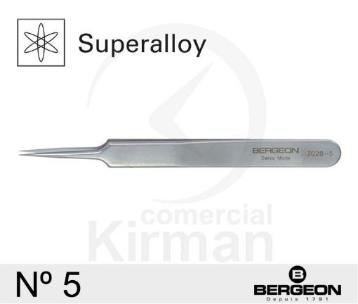 Imagen de Pinza Bergeon Superalloy nº 5  - 7028-5