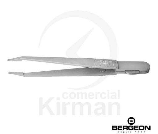 Imagen de Pinza Bergeon de PVC con puntas planas - 6460-P