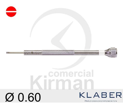 Imagen de Destornillador Klaber de punta plana de 0.60 mm