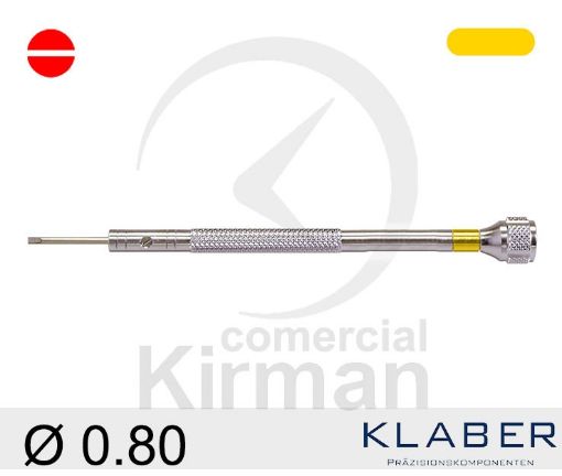 Imagen de Destornillador Klaber de punta plana de 0.80 mm