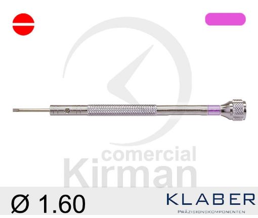 Imagen de Destornillador Klaber de punta plana de 1.60 mm
