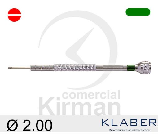 Imagen de Destornillador Klaber de punta plana de 2.00 mm