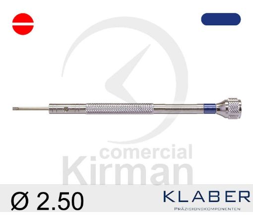 Imagen de Destornillador Klaber de punta plana de 2.50 mm