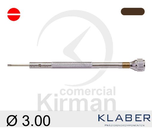 Imagen de Destornillador Klaber de punta plana de 3.00 mm