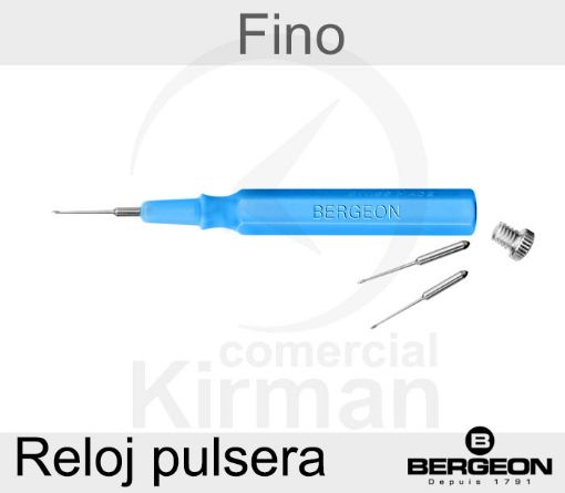 Imagen de Aceitador de plástico azul para relojes de pulsera Bergeon con punta fina - 5423-B