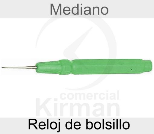 Imagen de Aceitador de plástico verde para relojes de bolsillo con punta mediana - MSA 17.001-C