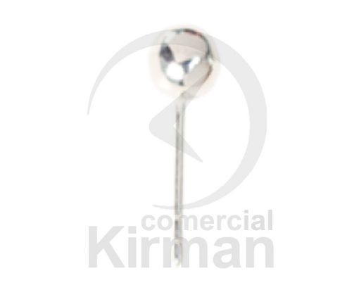 Imagen de Pendiente de bola con palillo  Ø 5 mm. PLATA 925