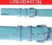 Imagen de Correa de piel de color celeste de 18 mm